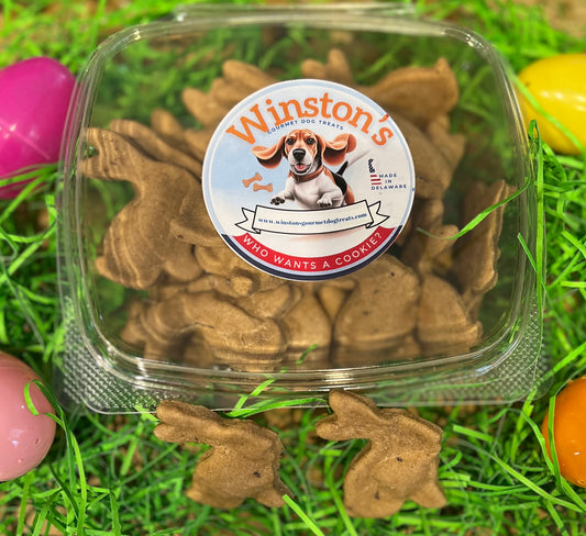 Easter bunnies Peanut Butter and Blueberries 1/2 LB.